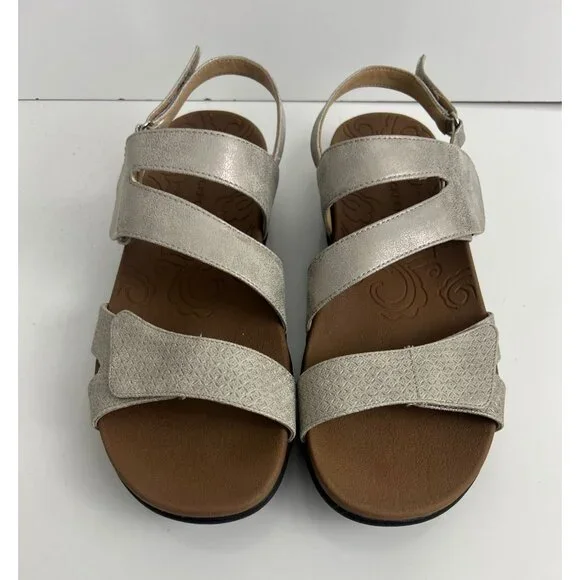 Rockport Women Ridge Asymmetrical Sandals Metallic Gold Size 8.5 - Picture 3 of 12